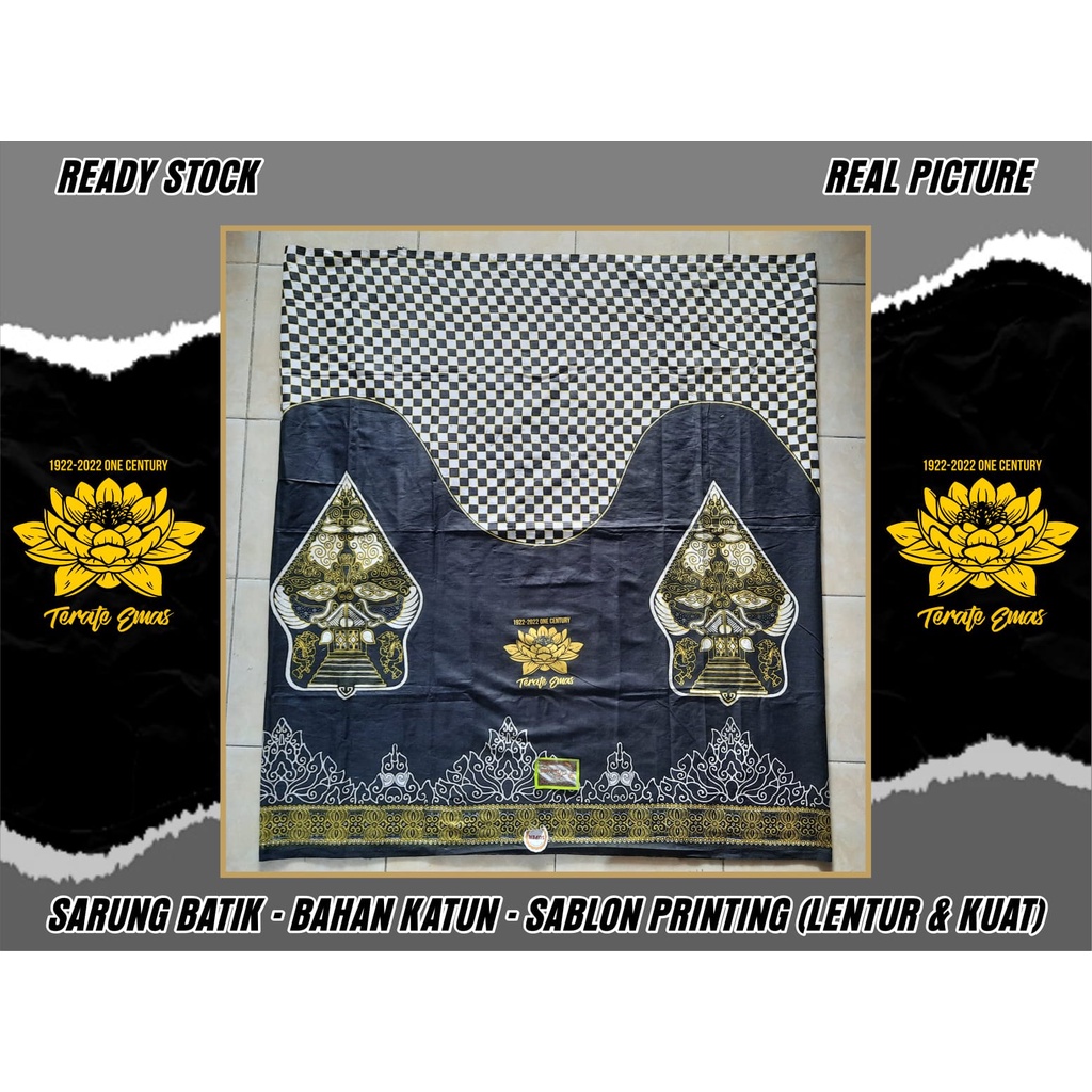 ATRIBUT PSHT SARUNG PSHT SPESIAL RAMADHAN MOTIF GUNUNG WAYANG TERATE EMAS (KODE TSID-1), (BISA COD) 