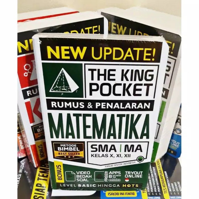 

❤BISA COD❤ BUKU NEW UPDATE THE KING POCKET MATEMATIKA SMA Kls X,XI,XII