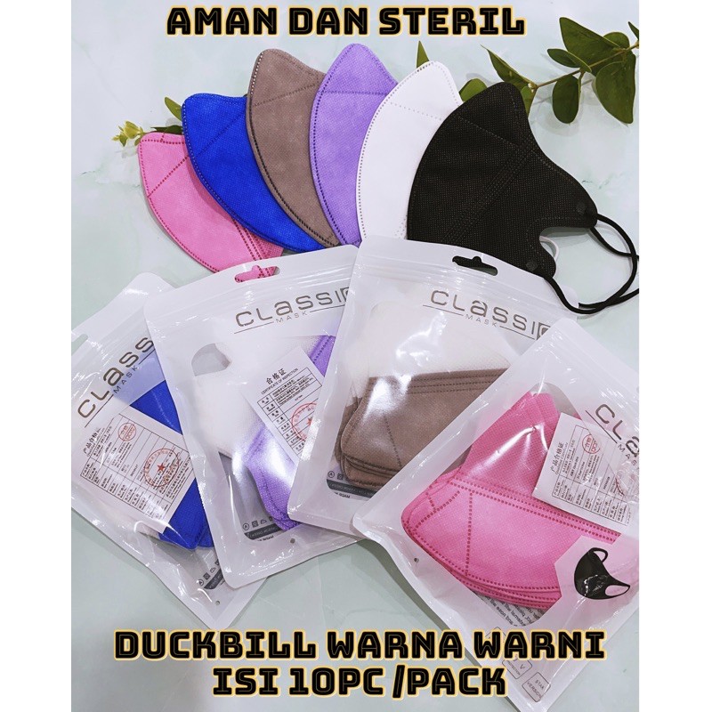 AZ Duckbill Masker Dewasa 3ply Multicolour Mask Duckbill Warna Warni