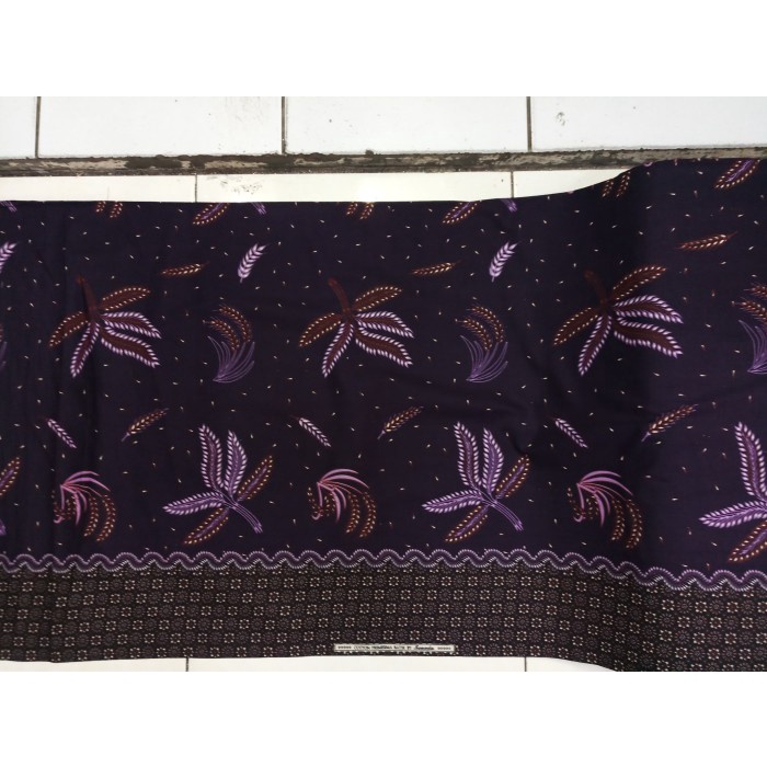 KAIN BATIK KATUN METERAN MOTIF DAUN MANGGAR 001