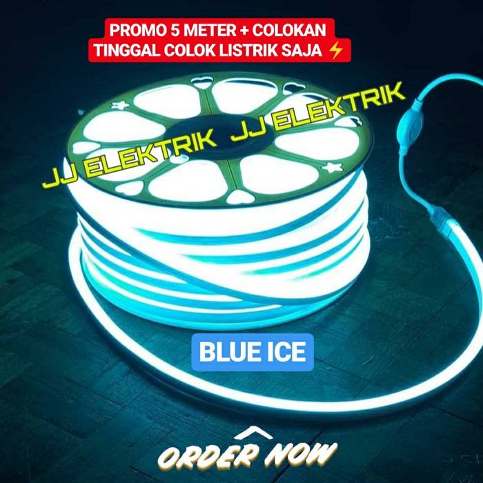  Lampu  LED  Neon Flex Selang Strip Light 5M 5Meter 5 Meter 