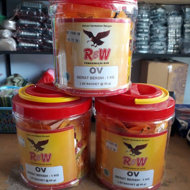 

EMULSIFIER Pengemulsi Kue OVALET 1 kg isi 20 sachet