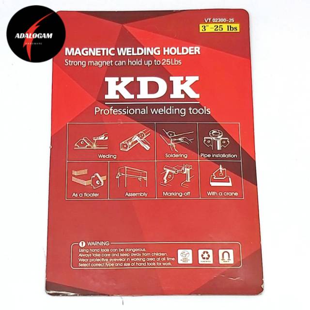 KDK Siku Magnet 3 Inch 25 Lbs - Smart Welding Arrow Las