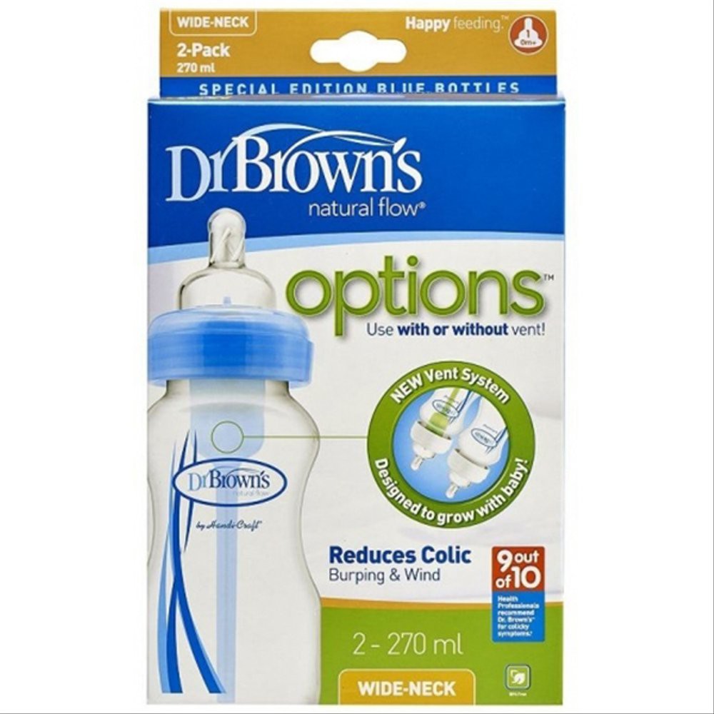 Dr. brown's PP Option Wide Neck Bottle 270ml Twin pack y