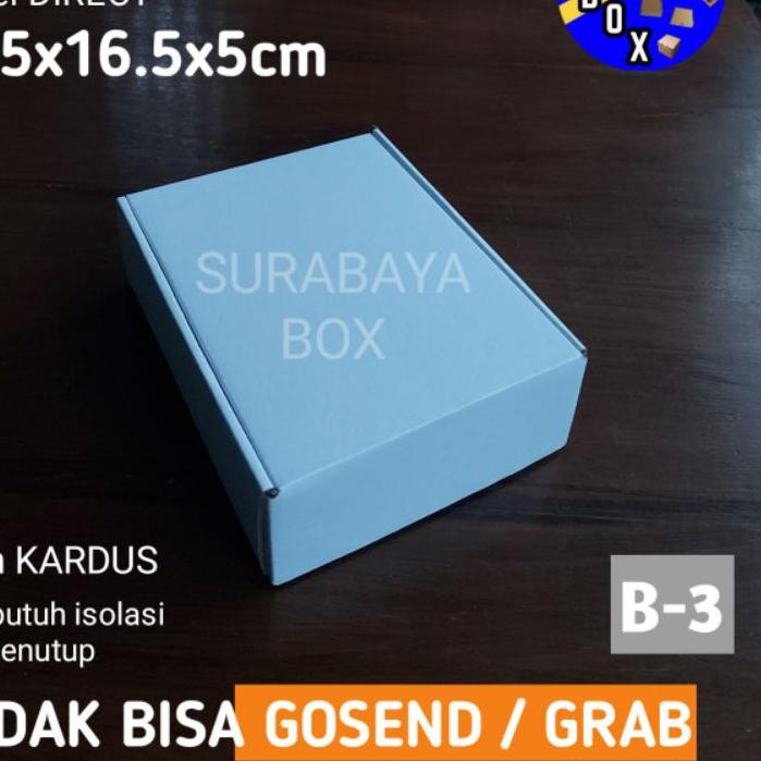 ISI 10 PCS KARDUS PUTIH B-3 CORRUGATED KOTAK HAMPERS KADO BOX KARTON DUS PACKING