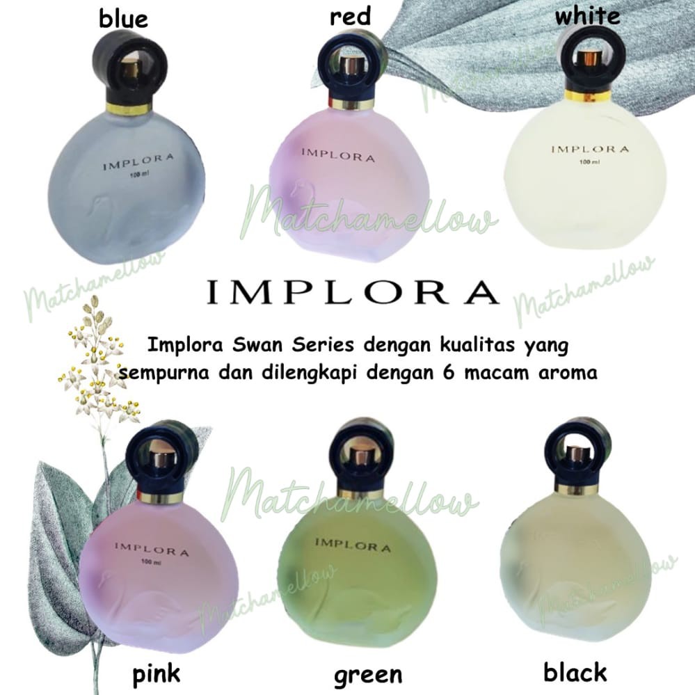 ❄️MATCHA❄️ IMPLORA PARFUM BPOM / IMPLORA PARFUME SWAN SERIES