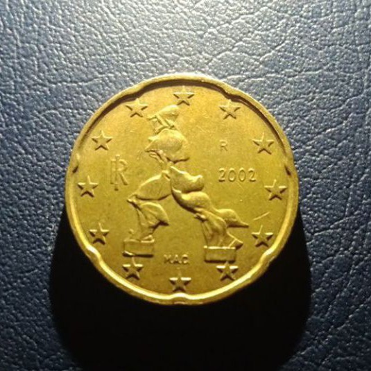 Koin Kuno Euro 20 Cent Tahun 2001 S-013