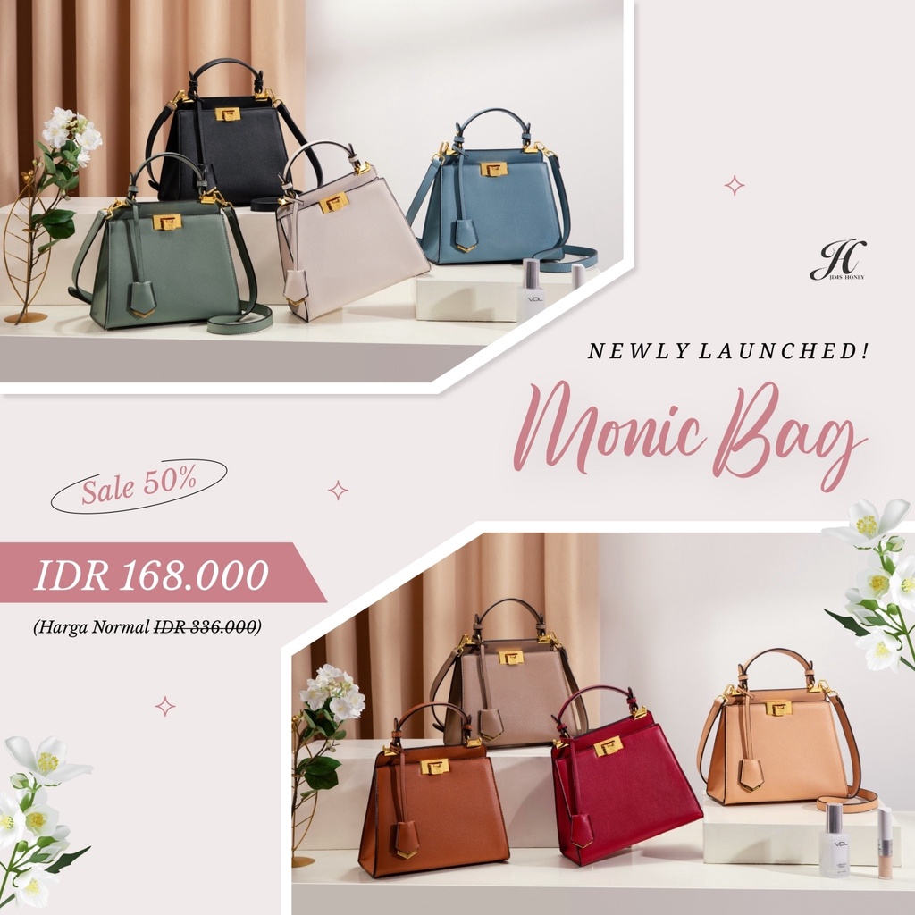 NEW BAG JIMSHONEY MONIC BAG TAS SLEMPANG WANITA