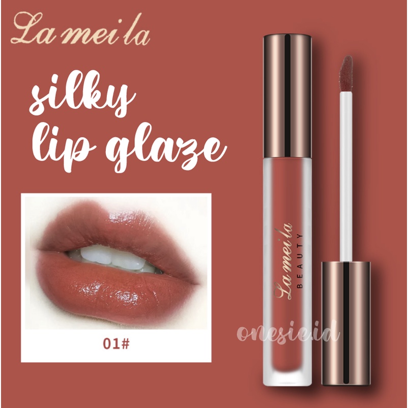 LAMEILA Silky Lip Glaze Lipstik Pelembab Pewarna Bibir Cair Lipstik LA063 1029