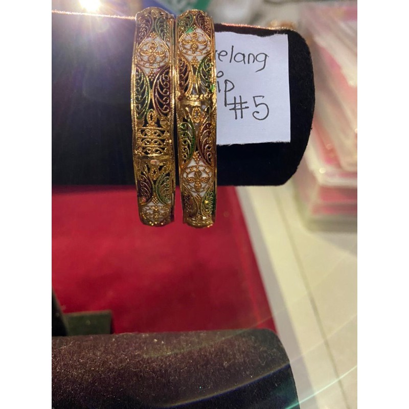 Gelang Dubai etnik /gelang emas imitasi /aksesoris india tidak luntur/gelang