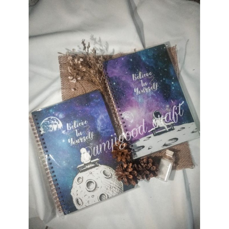 

Notebook A5 Spiral Believe in Yourself || Buku catatan spiral 80 lembar A5 ungu biru