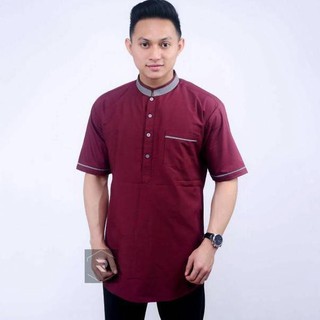  KOKO  KURTA BAJU  KOKO  POLOS  PRIA  COWOK LENGAN TANGAN PENDEK 