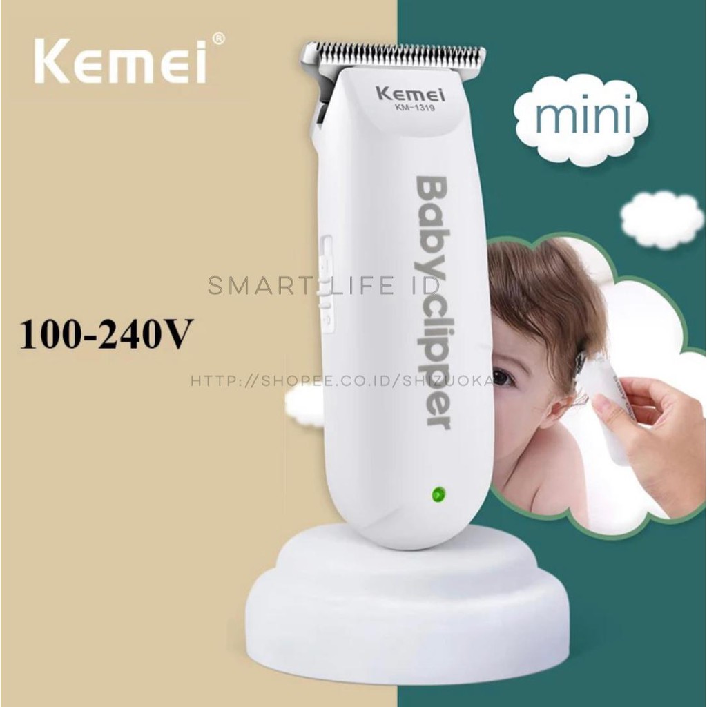 Kemei KM 1319 Alat Cukur Rambut Cukuran Bayi Anak Elektrik Baby Hair Clipper Trimmer Razor KM-1319