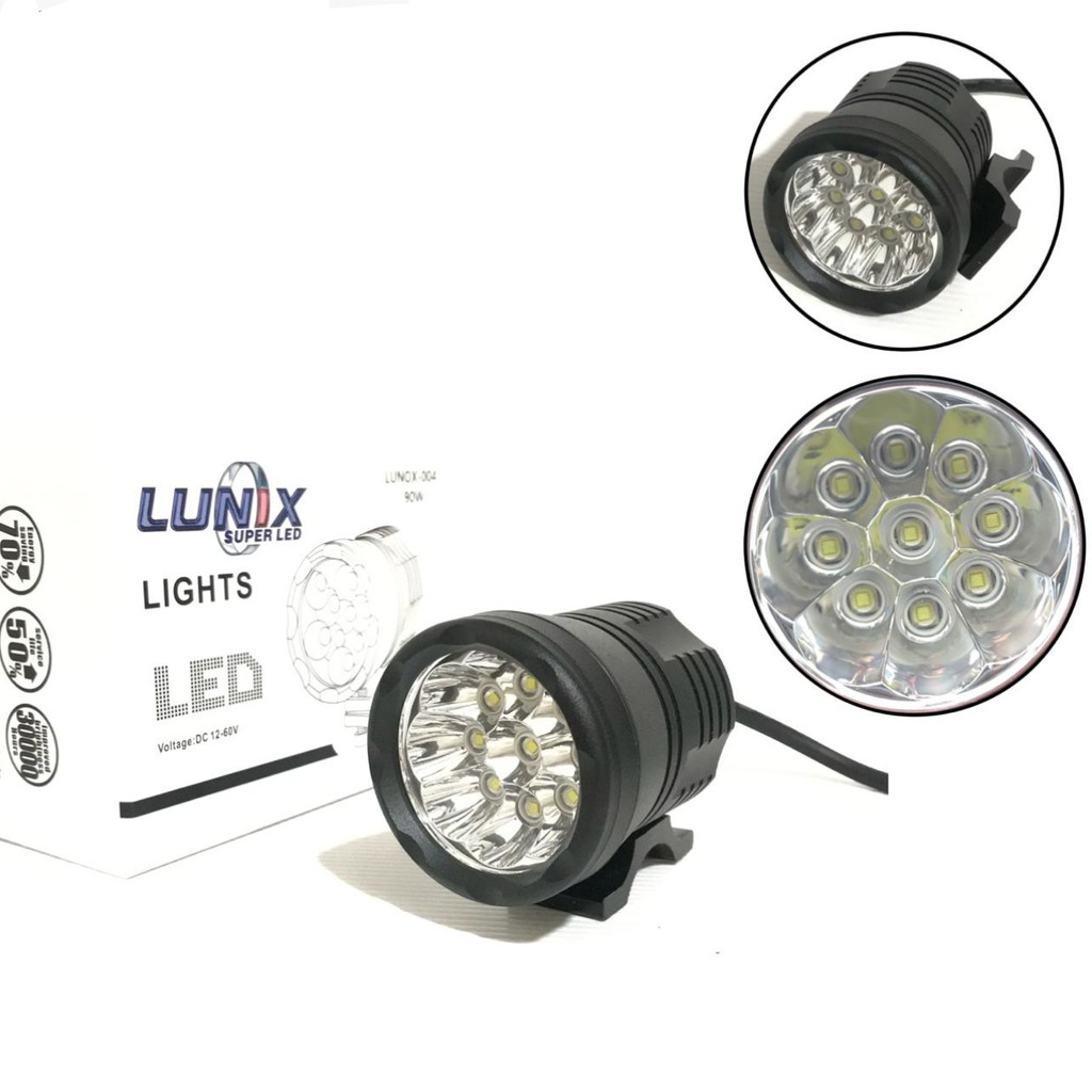 Light Lampu Tembak LED Motor Lunox 9