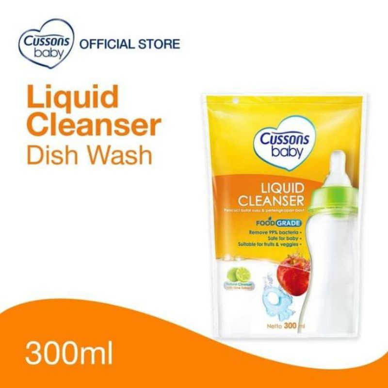 Jual Cussons Baby Liquid Cleanser Refill 300ml+100ml ( EXTRA ISI ...