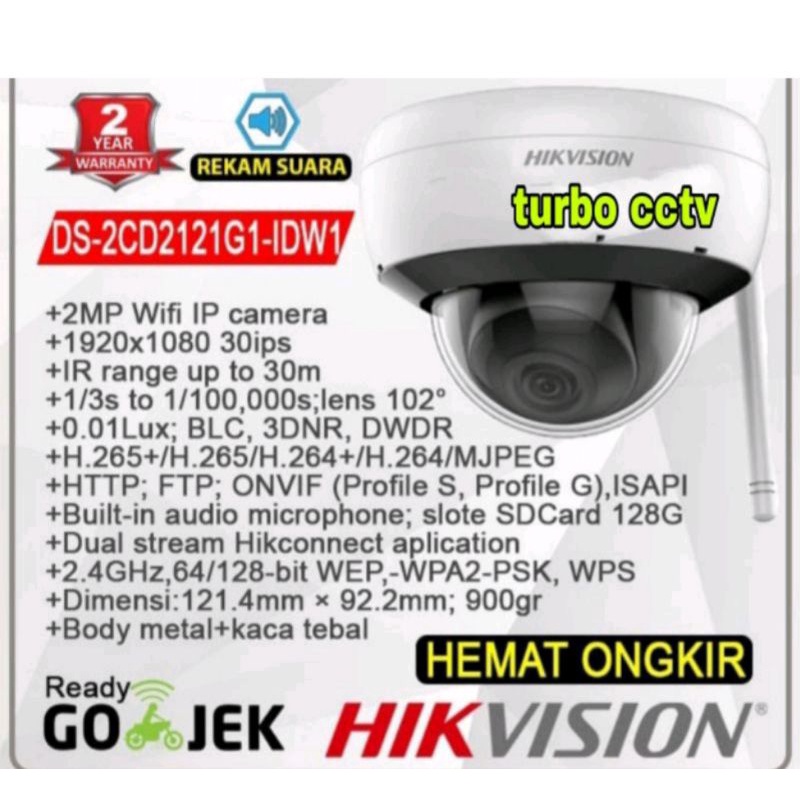 HIKVISION WIFI CAMERA WIRELESS DS-2CD2121G1-IDW1 ORIGINAL