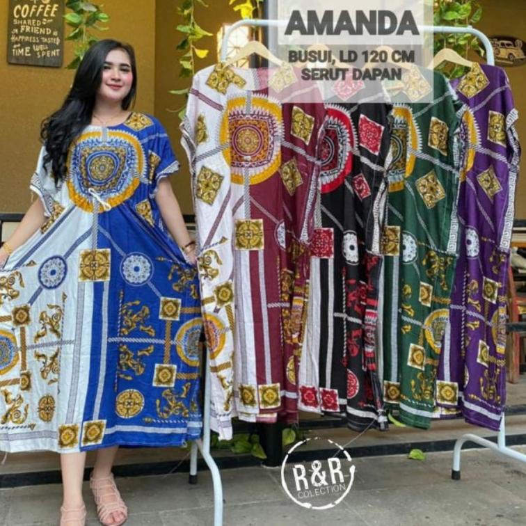 Daster Lowo Jumbo AMANDA Sultan LD 120 Bumil Tali Serut Depan [BMS.02Jl22ι]
