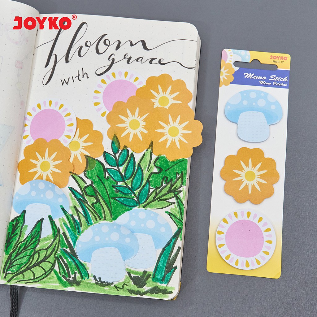Memo Stick Joyko MMS-17 / Stiky Note / Pembatas Kertas Joyko / Hiasan Kertas Buku / Memo Pad Joyko-4