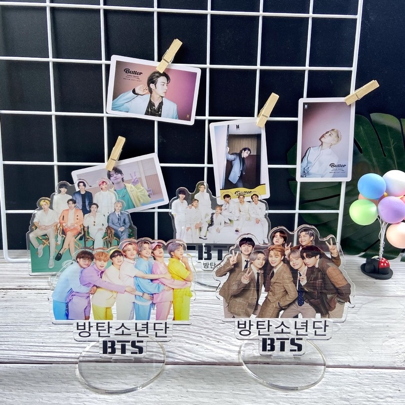 2021 KPOP BTS Standee Butter Festa Mini Bahan Akrilik Untuk Dekorasi Meja