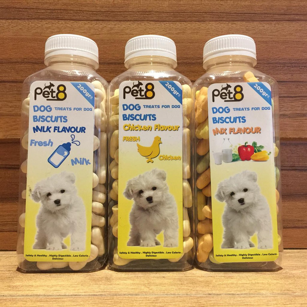 

Snack Anjing PET8 Dog Bone Biscuit 200gram