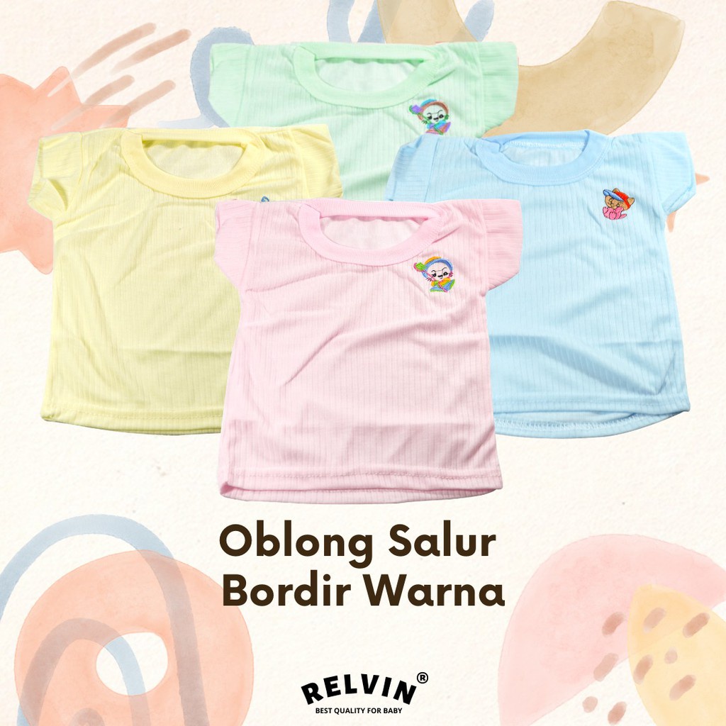 Kaos Oblong Salur Bayi Polos NEWBORN SNI