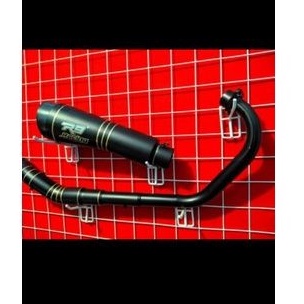 knalpot R9 black Vixion