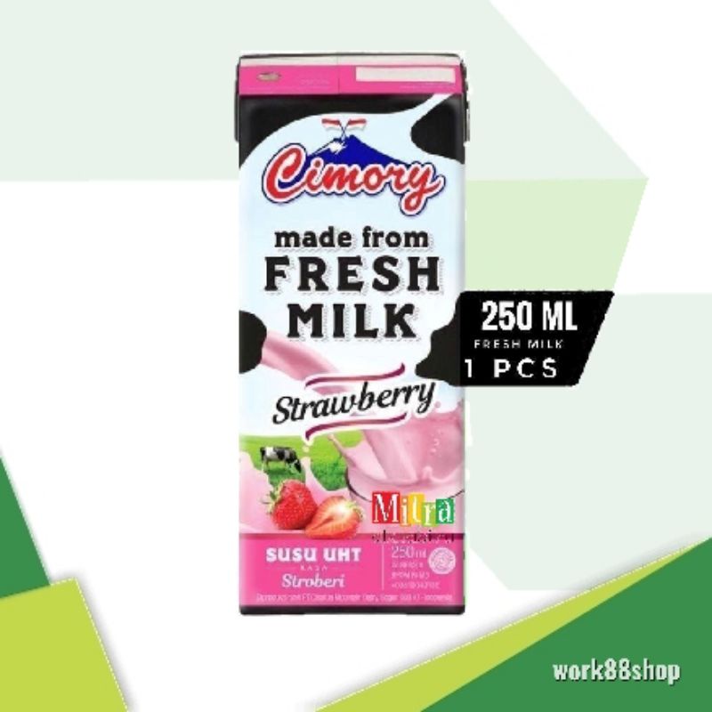 

Susu UHT Cimory Fresh Milk 250ml Strawberry