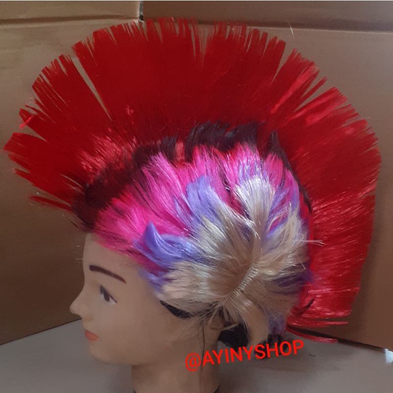 Rambut Mohawk Punk-Wig Punk