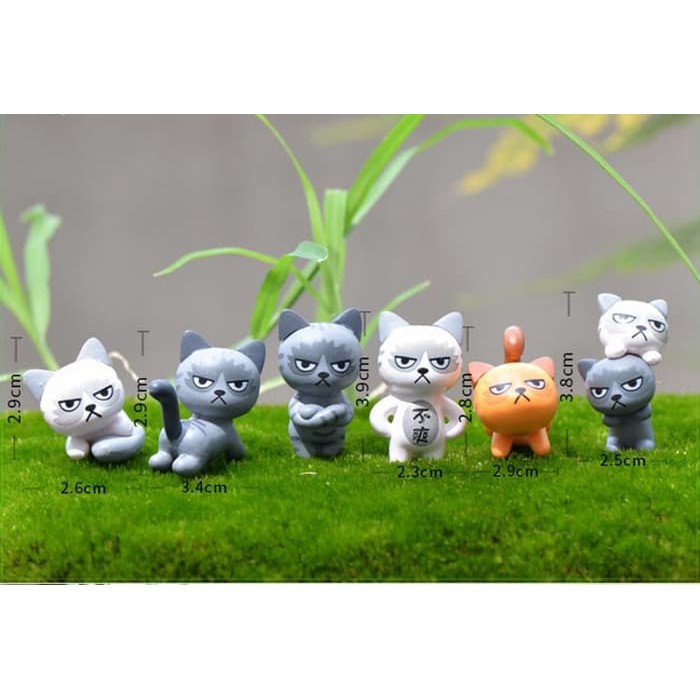 Miniatures - Cartoon Cats (6pcs)