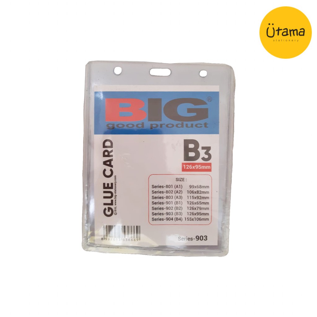 

ID Card Case BIG B3 (Portrait/Vertikal)/Plastik ID Card/Nametag