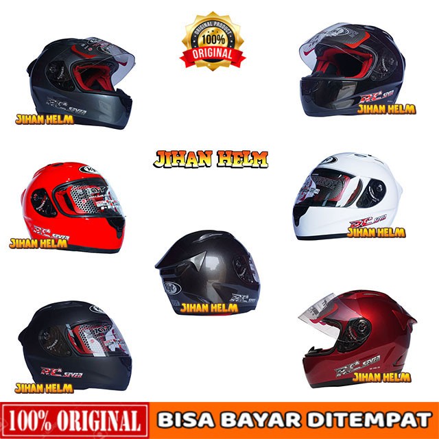 HELM / HELM KYT / HELM KYT RC7  FULL FACE POLOS TERLARIS