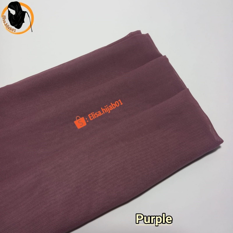 [ COD ] Hijab Bella Square Premium Hijab Segiempat-Purple