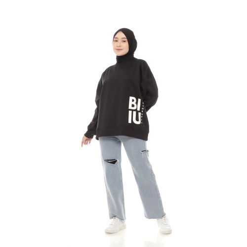 Sweater Oversize Wanita Korean Black