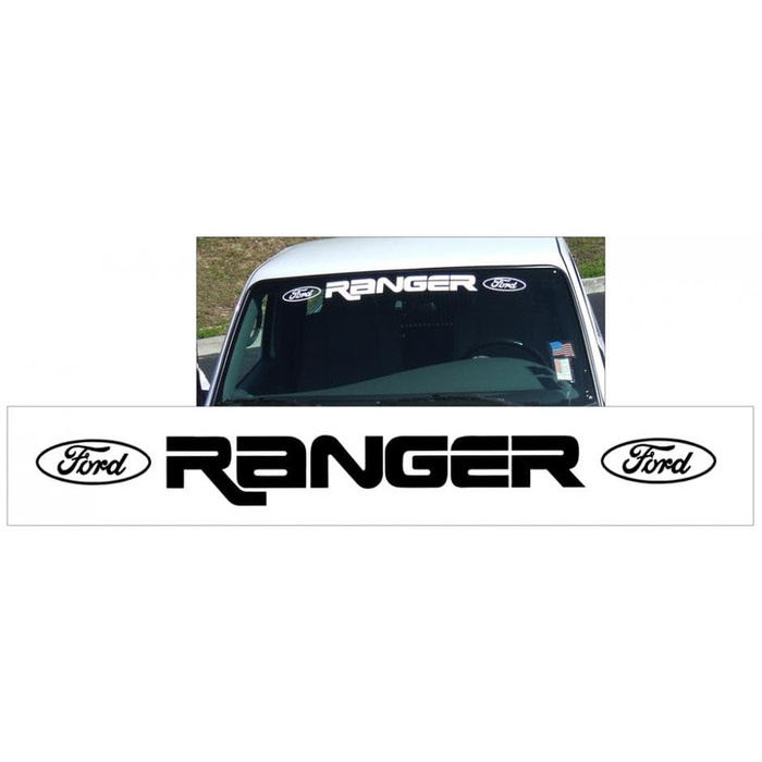 STICKER FORD RANGER TOYOTA KACA DEPAN MOBIL PANJANG 80CM Elegan