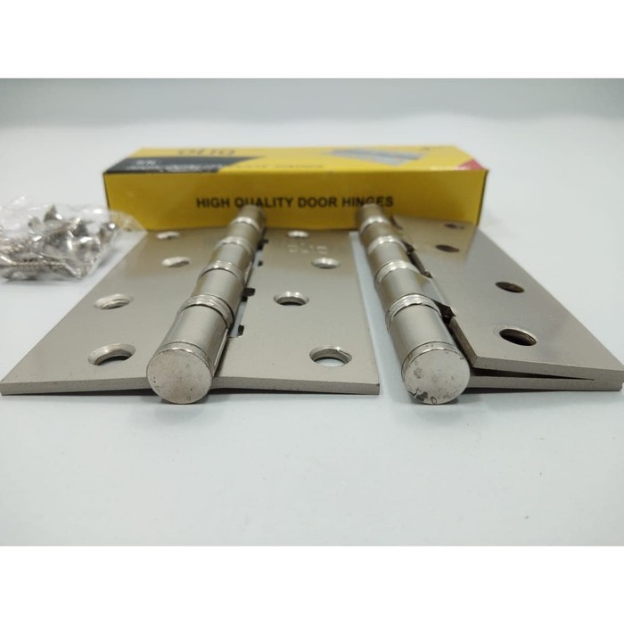 Engsel Plat Tebal Model OliQ / Door Hinges 4&quot; Sn inch inci