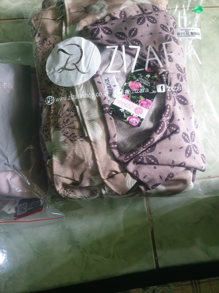 Shidqia Dress Zizara Gamis Batik Ekslusif Busui Bumil Wudhu Friendly