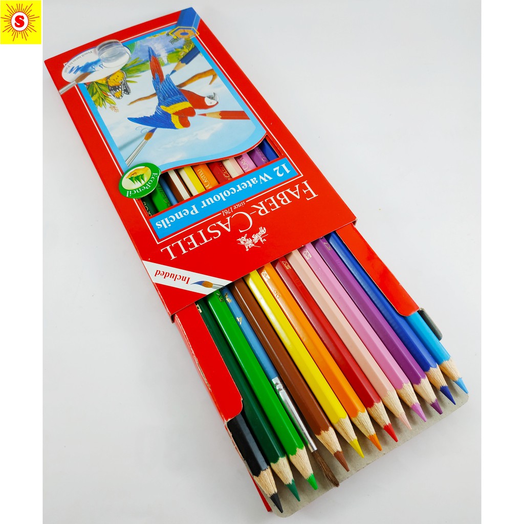 

Faber-Castell Watercolour Pencils 12L (Panjang) Original Murah