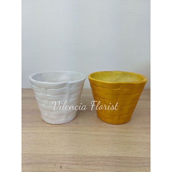 Pot vas fiber bunga dekorasi