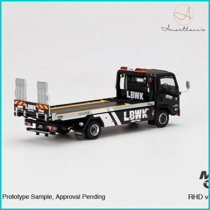 Ac - Minigt Isuzu N-Series Vehicle Transporter Lbwk Black