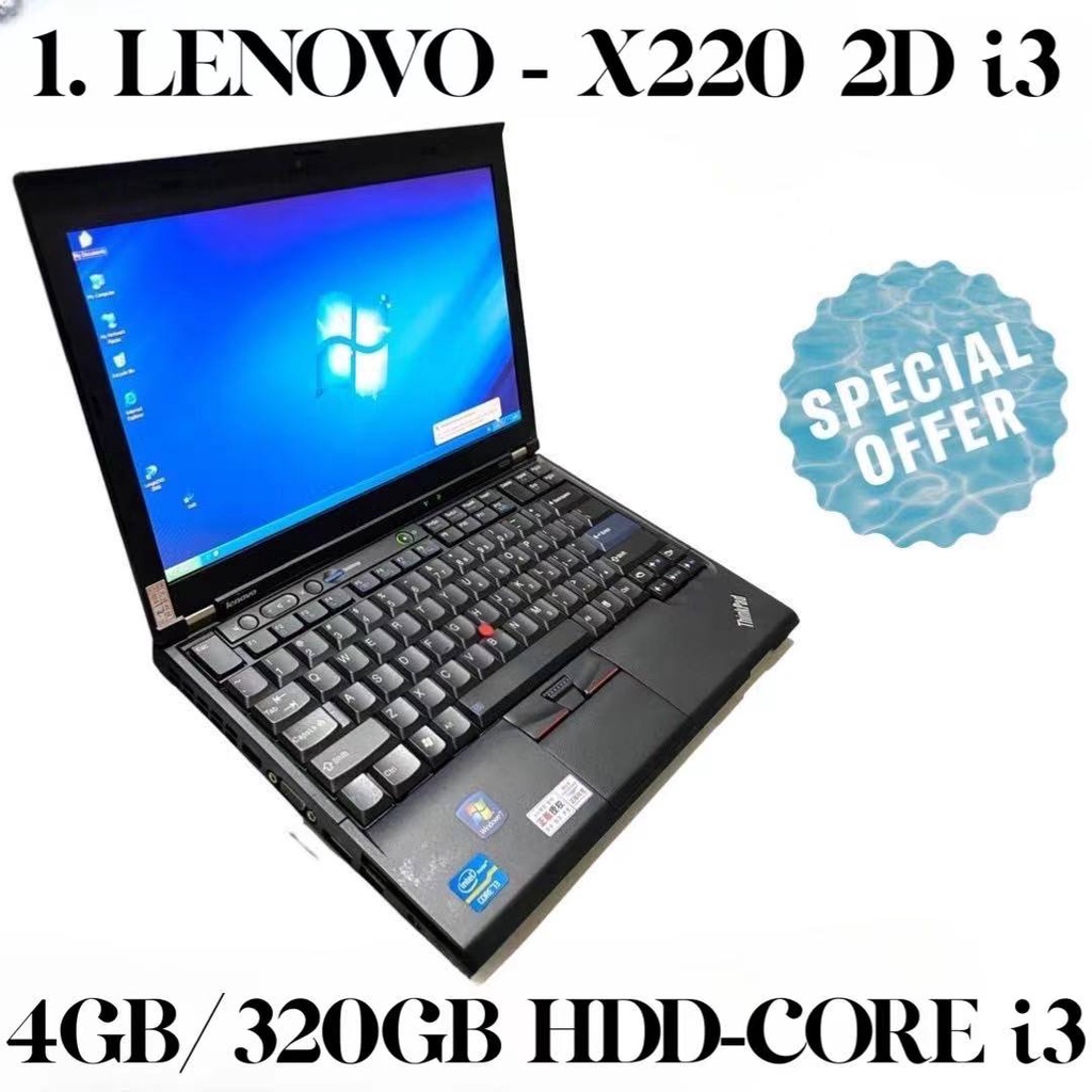 Lenovo Thinkpad X220 seken like new X220 4/320 i3 series Laptop seken grosir