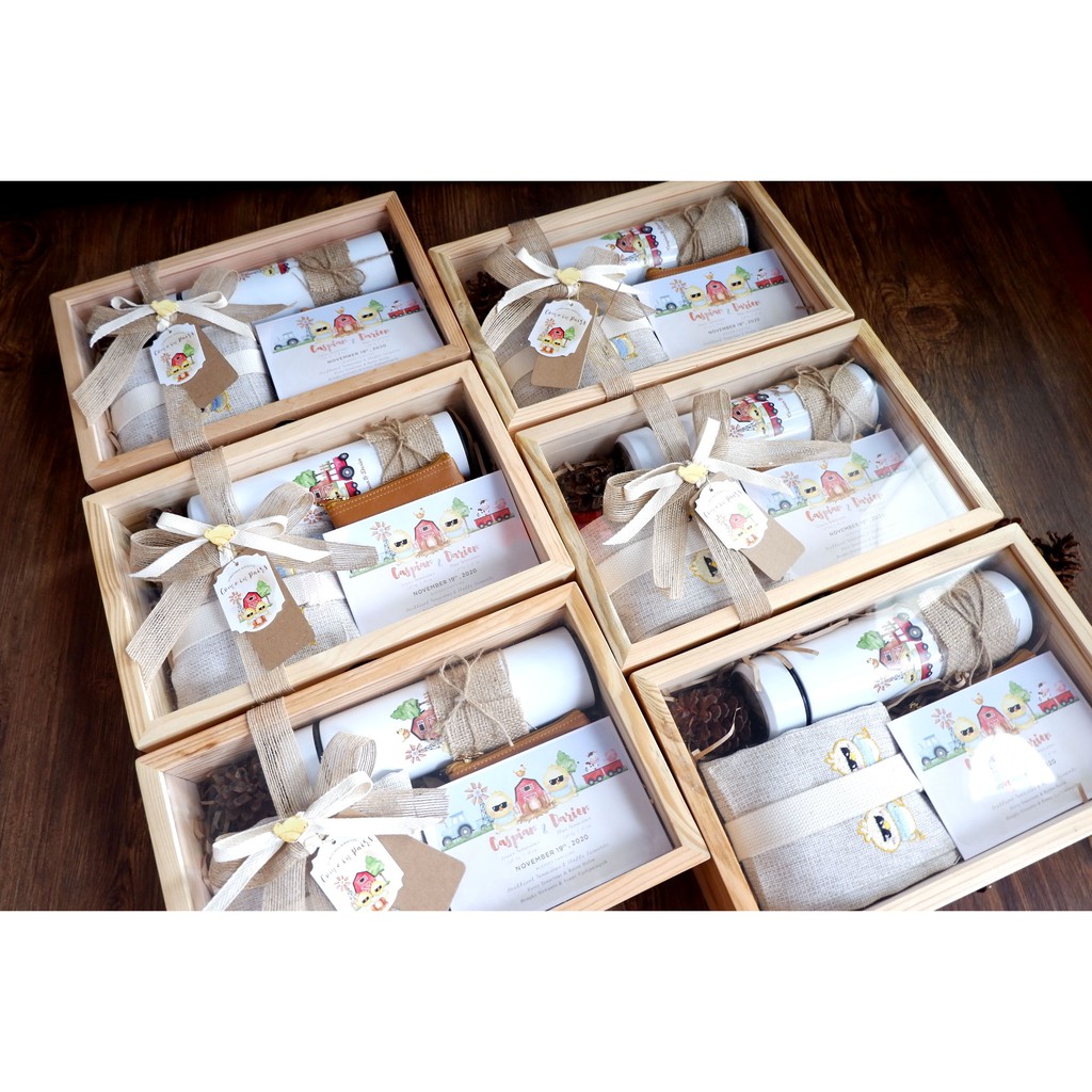 

box kayu akrilik hampers dan parcel