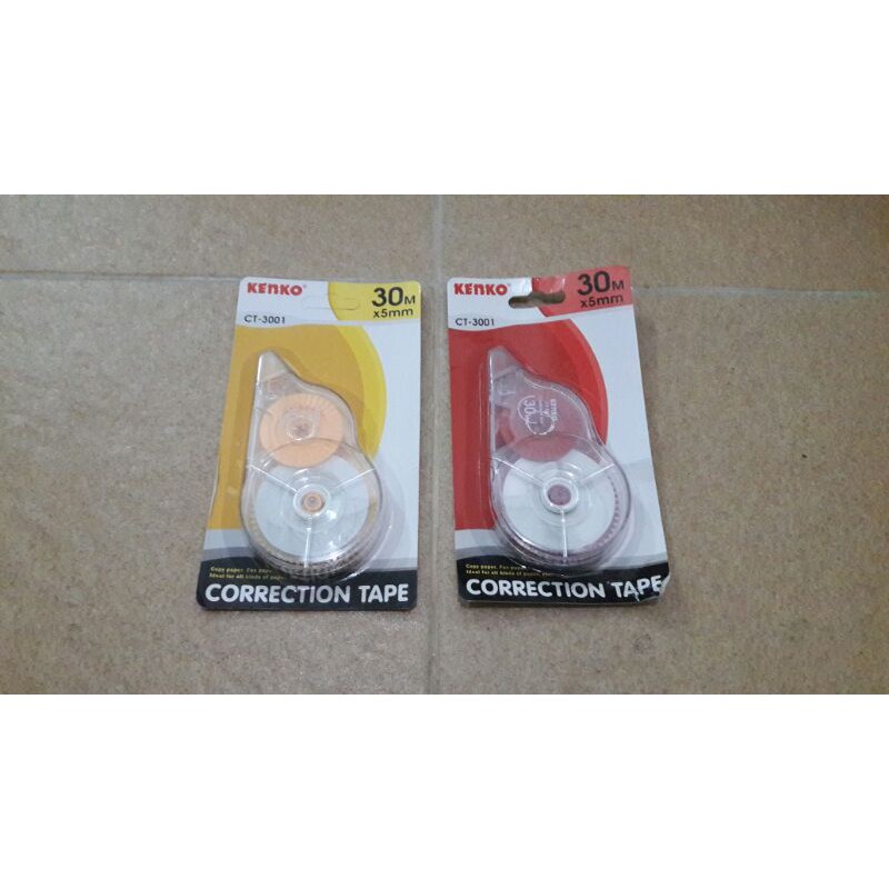 

Correction Tape / Tipex Kertas / Pita Koreksi 30 Meter KENKO CT - 3001