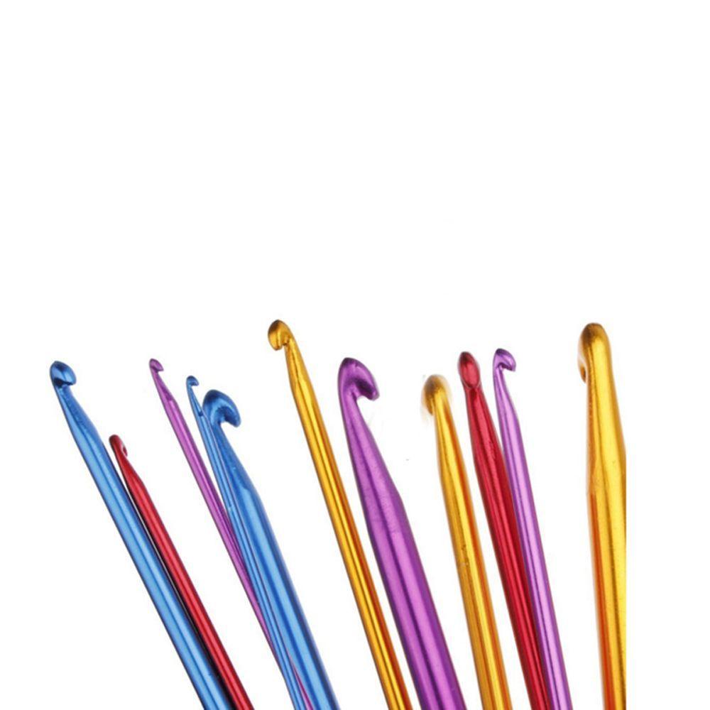 [Elegan] Crochet Hook 11Pcs 2-8mm Afgan Multicolour