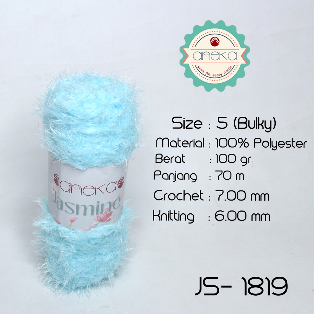 Benang Rajut Bulu Halus Jasmine Yarn / Cashmere Plush - 1819