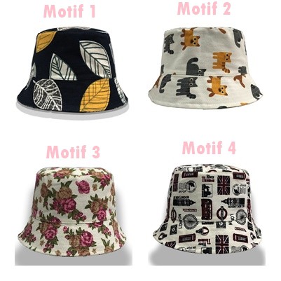 Terbaru Bucket Motif Baru  Bahan Canvas