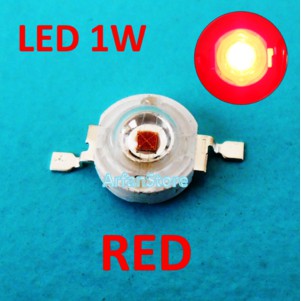 High Power LED HPL 1W RED 620-623nm 2.2-2.4V 40-45LM Warna Merah