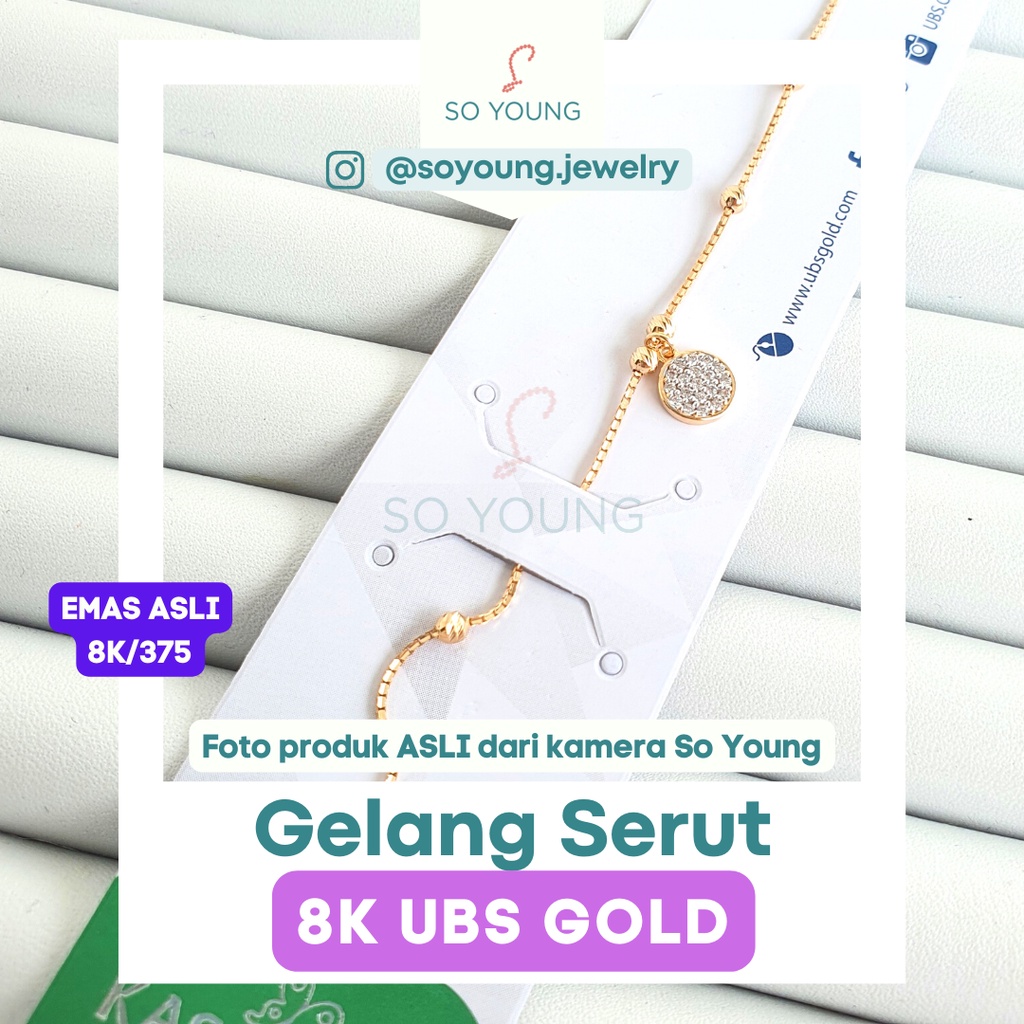Gelang Emas Serut Jedar UBS Gold Yellow 8K