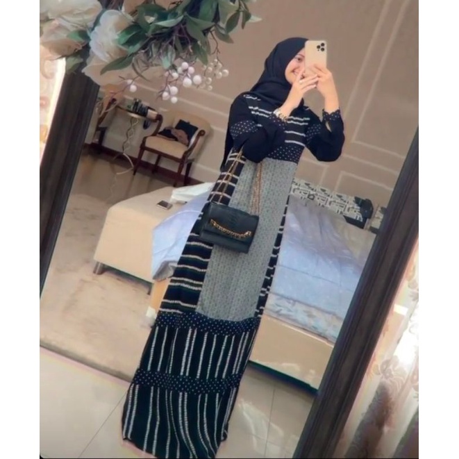 Manoo Dress Original by Javina Nevy size XL /  Dress Manoo by Javina  /  Gamis abaya Dress manoo by 