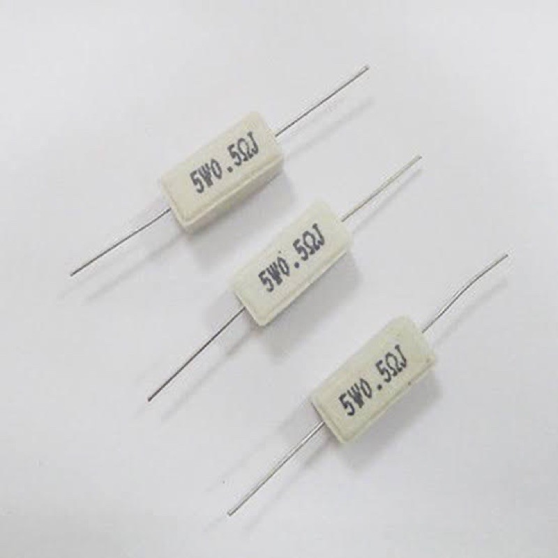 10Pcs Resistor 5W 0,5 Ohm