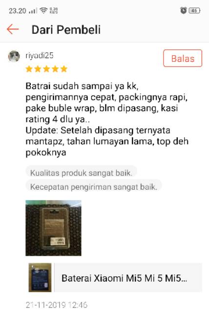 Baterai Xiaomi Mi5 Mi 5 Mi5 Prime BM22 Battery BM22 Batre BM22 Original